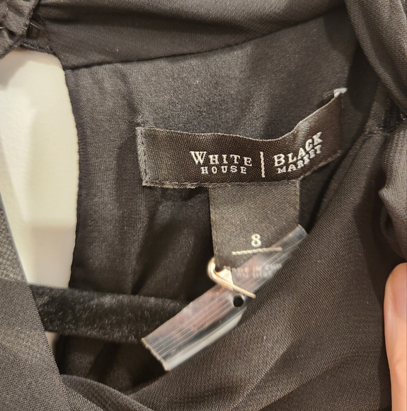 White House Black Market black cut in lace bodice jumpsuit size 8 - Picture 7 of 11